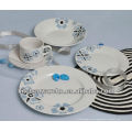 hot sale custom logo ceramic plates dishes with beautiful printing